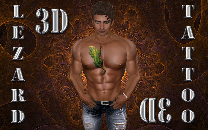3D Lezard Tattoo (Boxed)