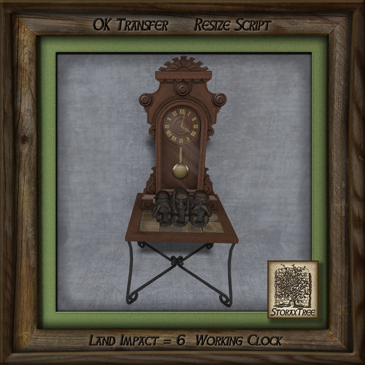 Seattle Loft Small Table w Clock AL