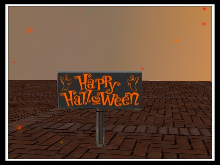 :: 1 love :: Happy Halloween sign