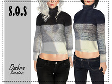 [S.O.S] Ombres Sweater Navy