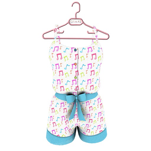 {j.l.u.k} Musical Playsuit (Blue)