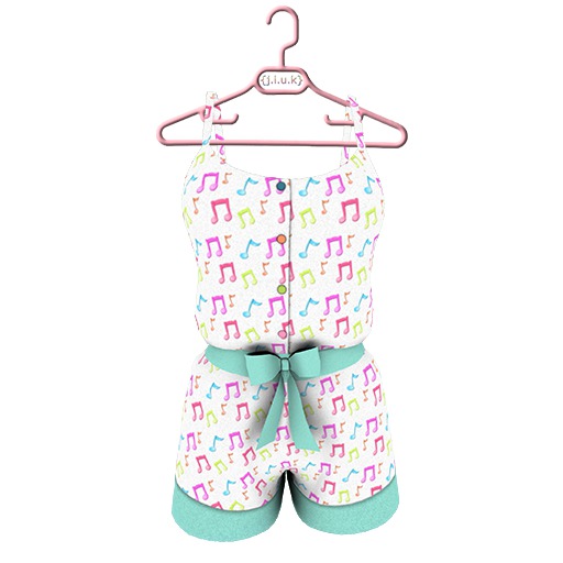 {j.l.u.k} Musical Playsuit (Green)