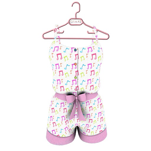 {j.l.u.k} Musical Playsuit (Pink)