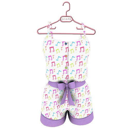 {j.l.u.k} Musical Playsuit (Violet)