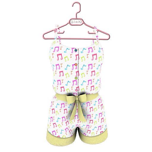 {j.l.u.k} Musical Playsuit (Yellow)