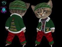Dinkie Green Suede Christmas Jacket Set
