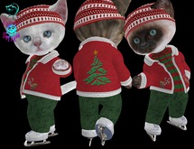 Dinkie Red Suede Christmas Jacket Set