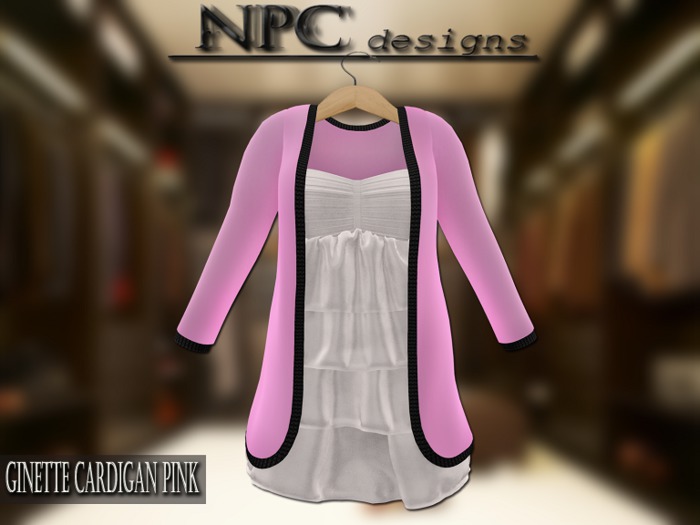 NPC Mesh Ginette Cardigan Pink