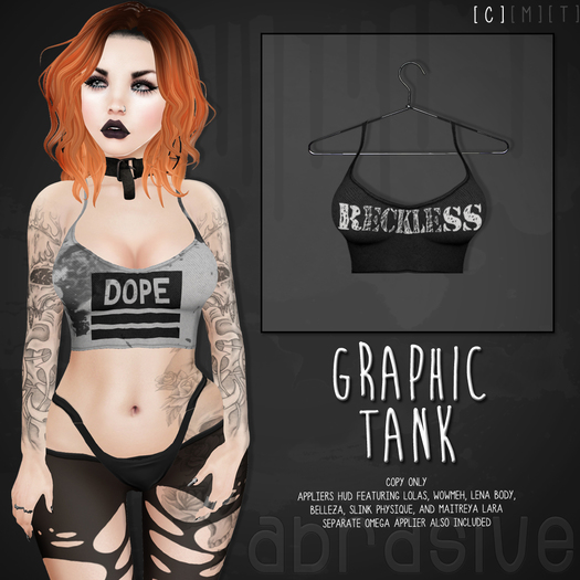 [ abrasive ] Graphic Tank - Reckless