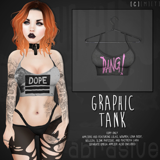 [ abrasive ] Graphic Tank - Dang