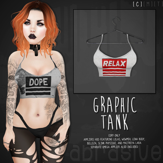 [ abrasive ] Graphic Tank - Relax