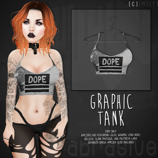 [ abrasive ] Graphic Tank - Dope
