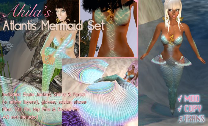 Akila's Atlantis Mermaid Set Boxed