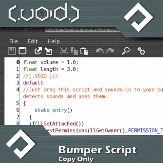 [VOID] Bumper Script Copy Only