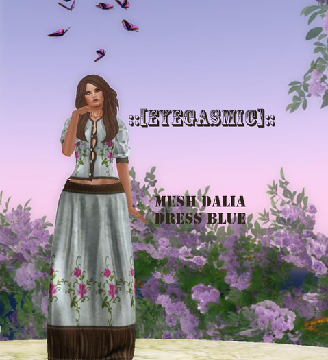 ::EyeGasmic:: Mesh Dress Dalia Blue