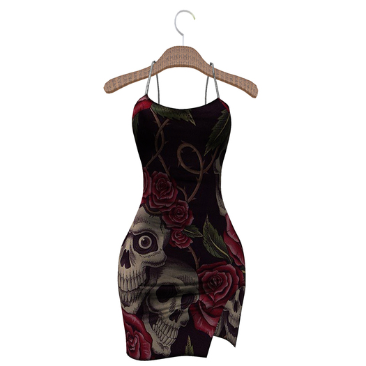 [S.O.S] Skull & Roses Janda Dress
