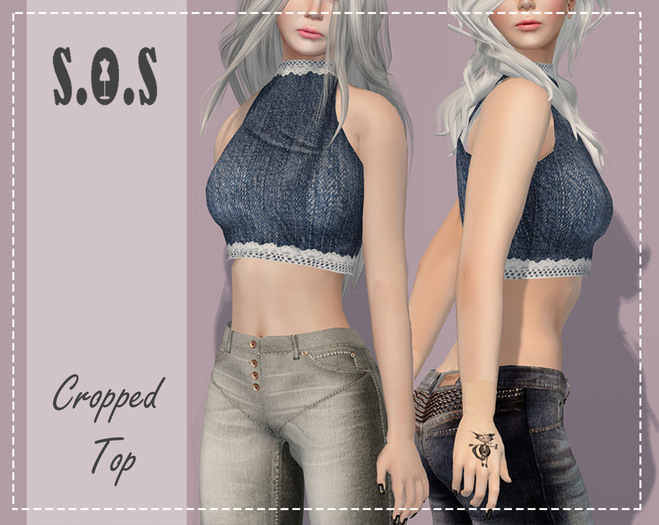 [S.O.S] Sleeveless Crop Top DEMO