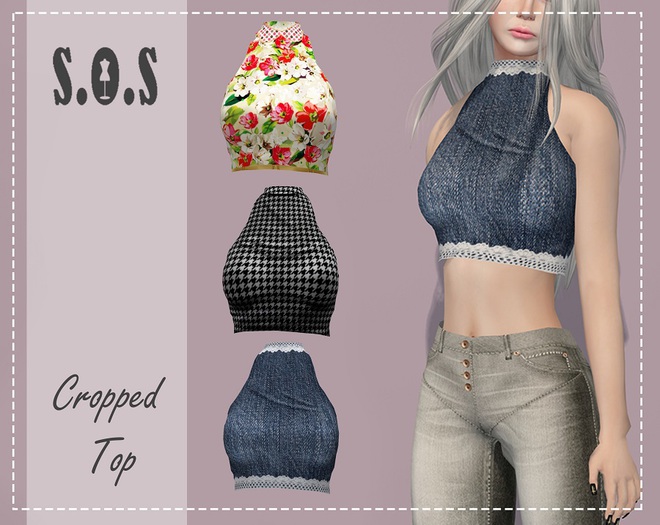 [S.O.S] Sleeveless Crop Top FATPACK