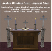 Avalon Wedding Alter S - Aspen & Lilac
