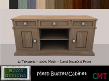 *BD* Mesh Buffet/Cabinet ~ 12 Textures (BOXED)