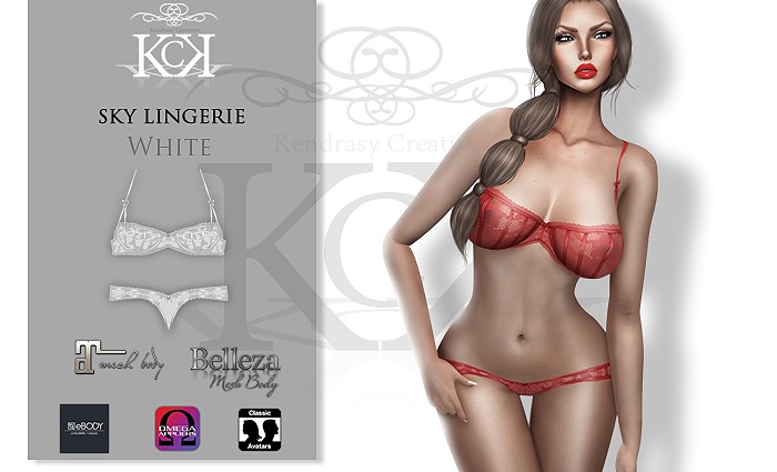 :::KC::: Sky Lingerie White