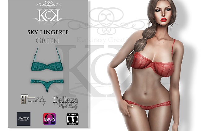 :::KC::: Sky Lingerie Green