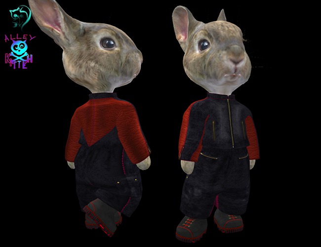 Dinkie Red&Blue Motorcycle Jacket Set