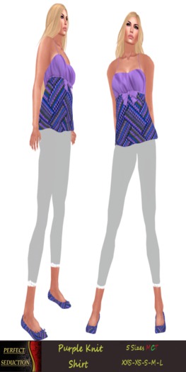 PS! Purple Knit Top