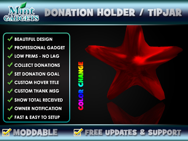 *MintGadgets* Cash Register Donation Holder (Tipjar) M.1