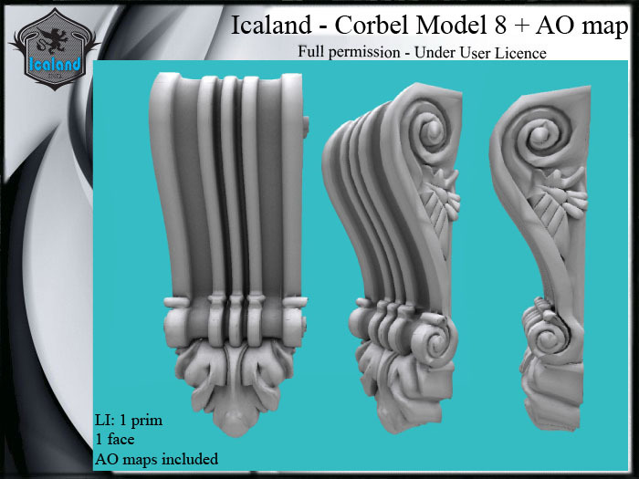 Icaland - Corbel Model 8 + AO map