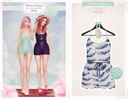 Second Life Marketplace - The Secret Store - Madison Romper - Whales