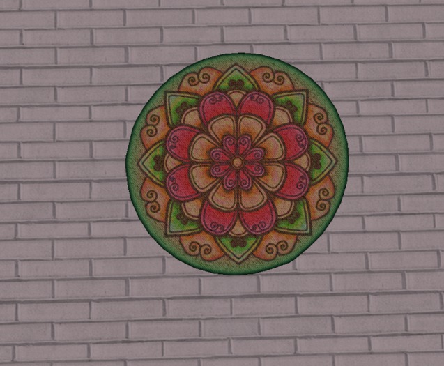 Gift-Seaweed Sonnet Mesh Lotus Flower Rug