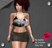 MY KISS:: Dear denim skirt * in box*