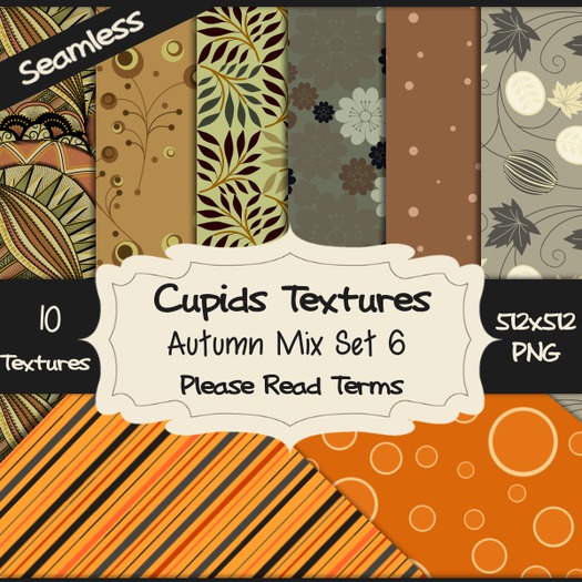 *Cupids Textures * 10 AUTUMN MIX SET 6