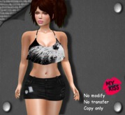 MY KISS:: Dear denim skirt * in box*