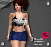 MY KISS::Sweet Girl skirt blue * in box*