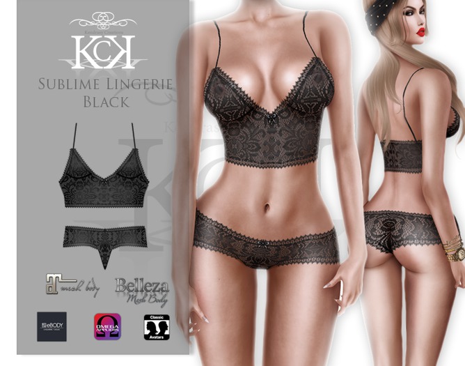 :::KC::: Sublime Lingerie Black
