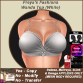 Freya's Fashions Wanda Top (White)