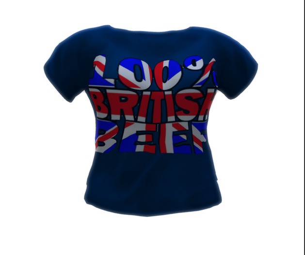 100% British Beef Womens T-Shirt