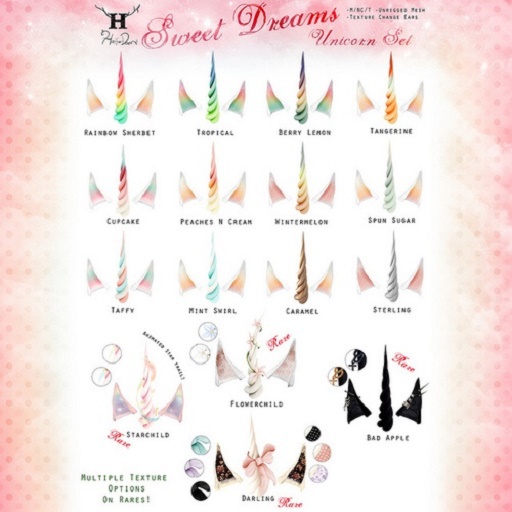 +Half-Deer+ Sweet Dreams Unicorn Set (Tangerine)