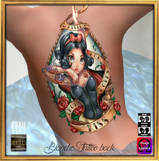 blanche Tattoo back