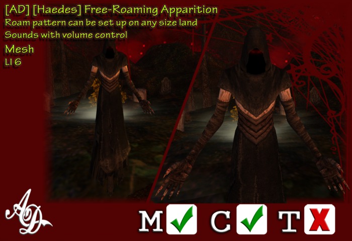 [AD] [Haedes] Free-Roaming Apparition