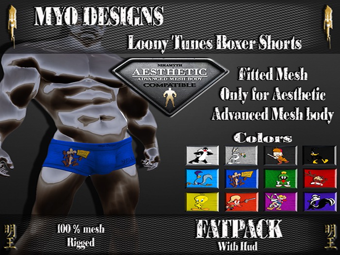 *MD*Aesthetic Loony Tunes Boxer Shorts