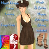 Mysti Dress Cocoa Leaves ~OF~