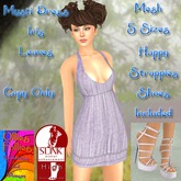 Mysti Dress Iris Leaves ~OF~
