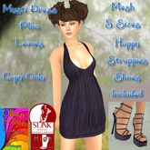 Mysti Dress Plum Leaves ~OF~
