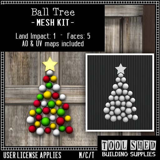 Tool Shed - Christmas Ball Tree Kit