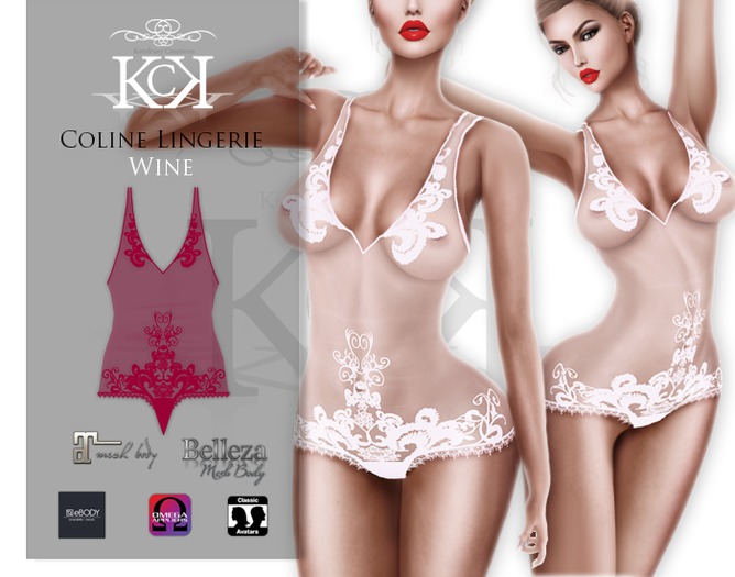 :::KC::: Coline Lingerie Wine