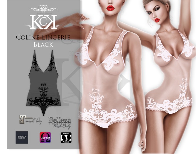 :::KC::: Coline Lingerie Black