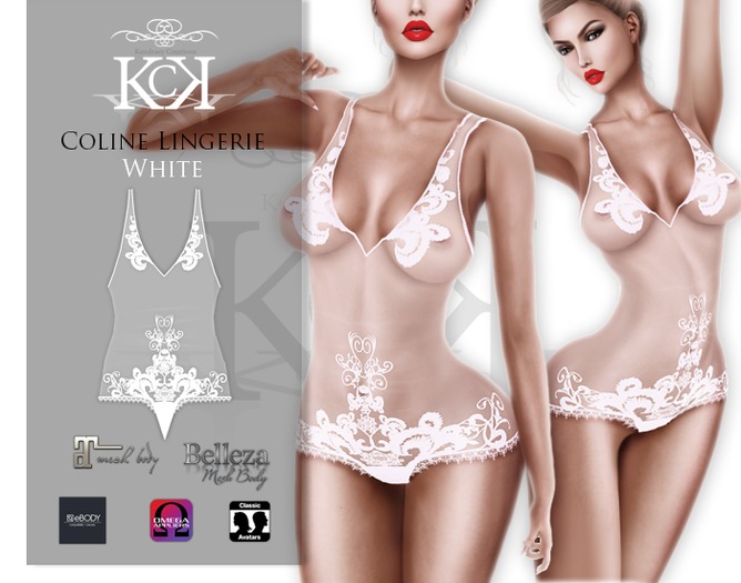 :::KC::: Coline Lingerie White